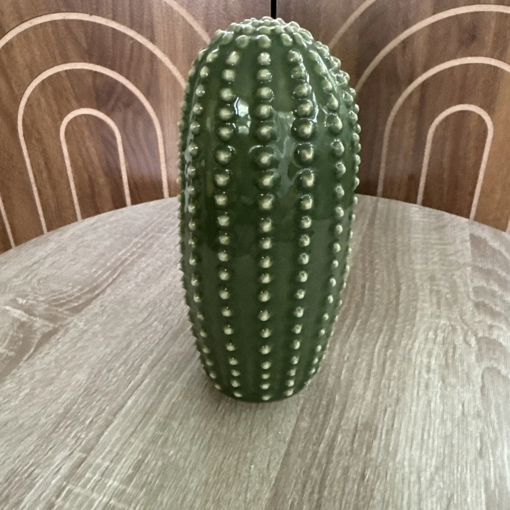 IKEA SJALSLIGT Green w White Dots Cactus Replacement Decorative Figure Ceramic
